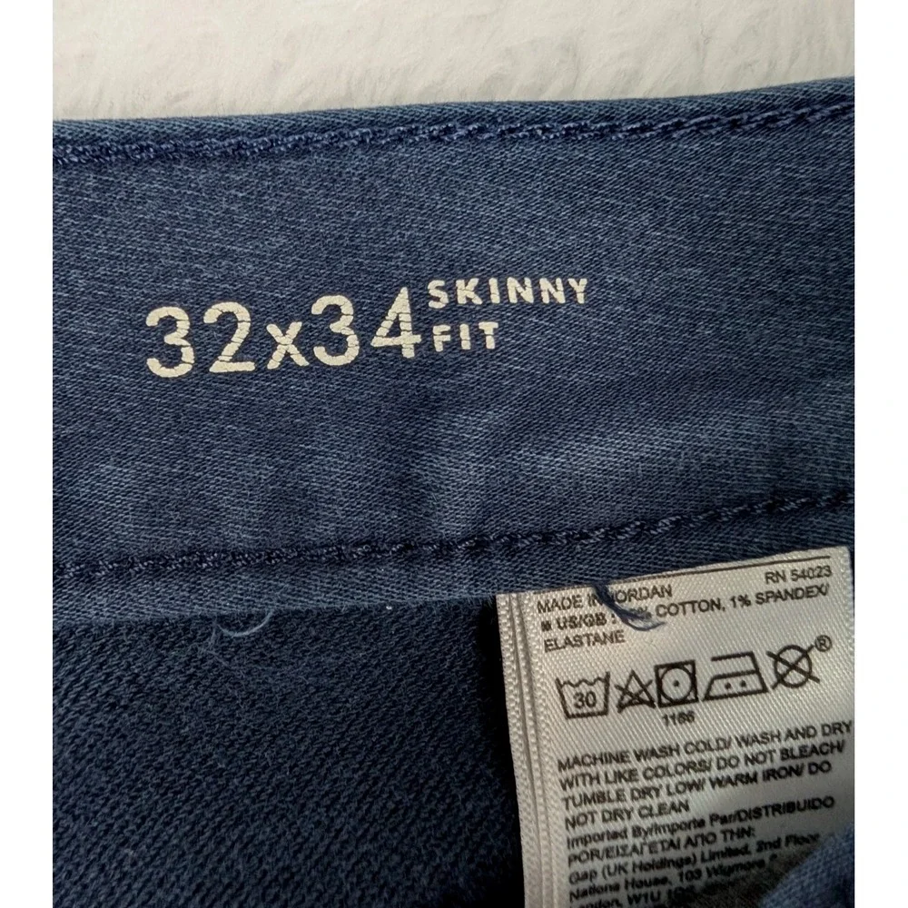 Banana Republic Traveler‎ Jeans Mens 32X34(32x32) Blue Skinny Fit Pants Stretch
